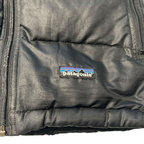 Patagonia Women’s Size L Down Puffer Vest Black Insulated Winter Gorpcore Basic - Picture 2 of 7